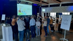 Gemeinsame Gruppenübung am ersten Tag der Netzwerkveranstaltung auf Juist