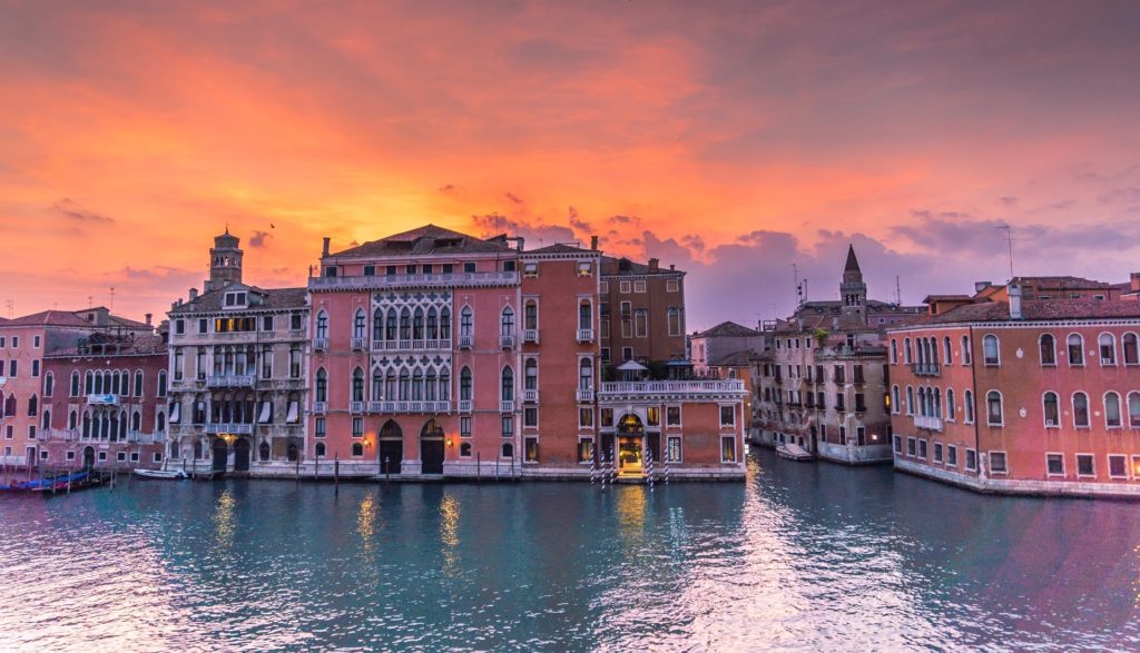 Venedig bei Sonnenuntergang.